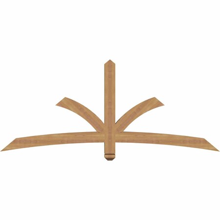 Ekena Millwork Davenport Timber Gable Bracket, Western Red Cedar, 72"W x 30"H x 3 1/2"D x 3 1/2"F, 10/12 Pitch GBW072X30X0404DAV00SWR